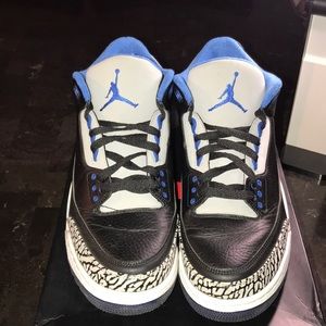 Air Jordan Retro 3 Black/Sport Blue